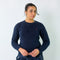Navy Blue 90s Polo Ralph Lauren Knit Sweatshirt (M)